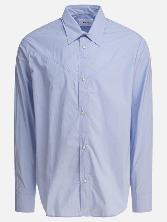 Casual shirts Solid colour  Light blue - NN.07 Men | PLP | VIETTI Online Store 
