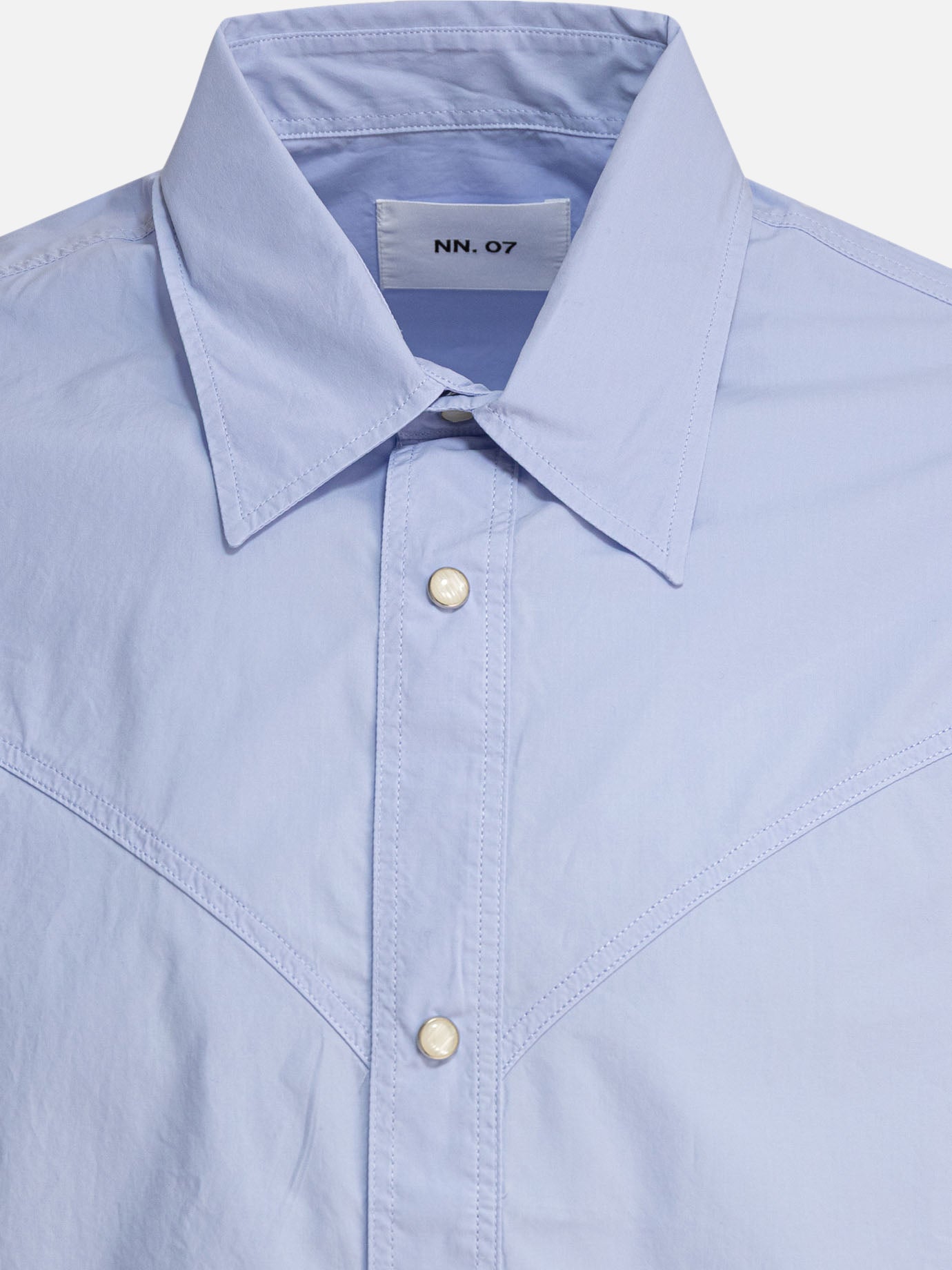 Casual shirts Solid colour  Light blue - NN.07 Men | PDP | VIETTI Online Store | thumbnail_3