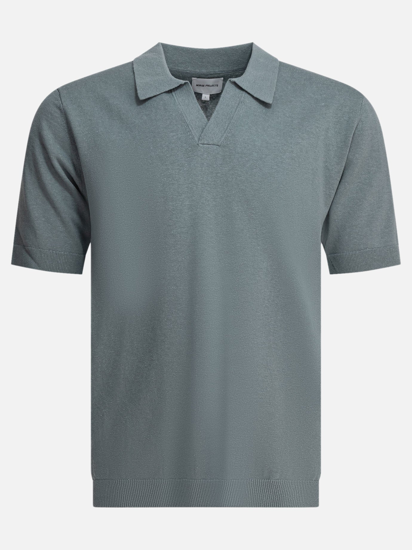 Polo shirts without buttons Solid colour  Blue - Norse Projects Men | PDP | VIETTI Online Store | thumbnail