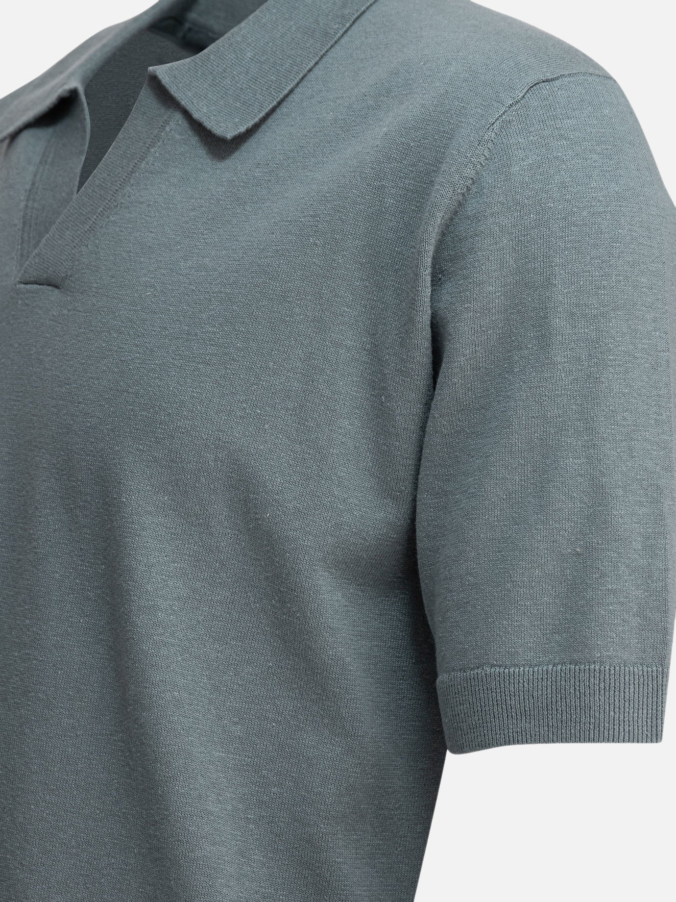 Polo shirts without buttons Solid colour  Blue - Norse Projects Men | PDP | VIETTI Online Store | thumbnail_4