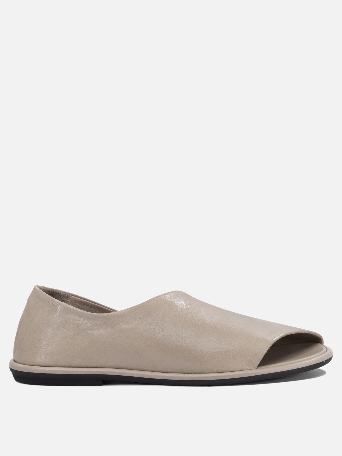 Flat sandals 100% leather - 100% rubber  Black - Officine Creative Women | PDP | VIETTI Online Store | thumbnail