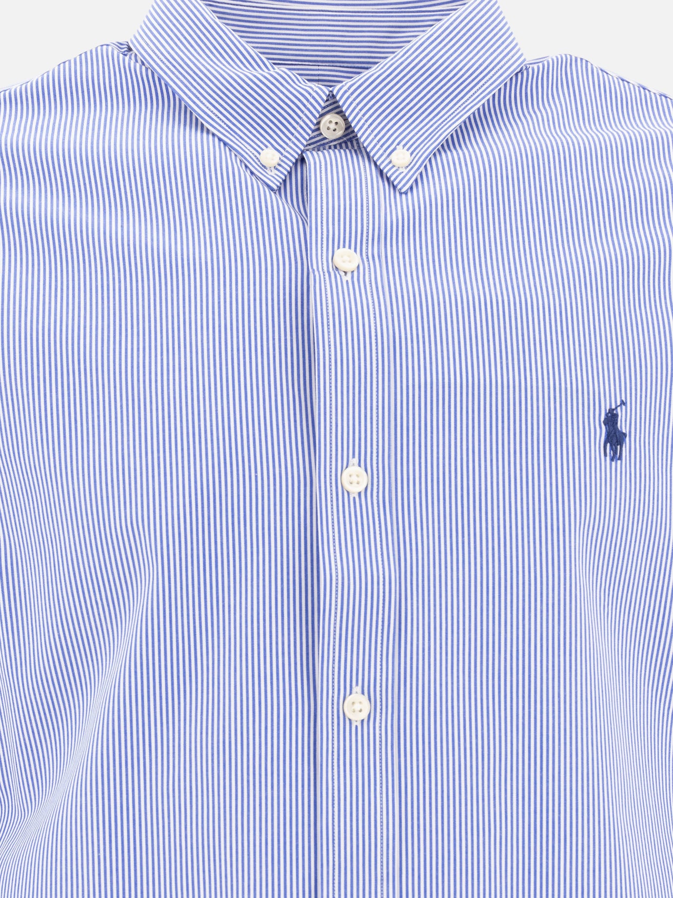 Polo Ralph Lauren Striped stretch poplin shirt 18638353_S Blue thumbnail_3