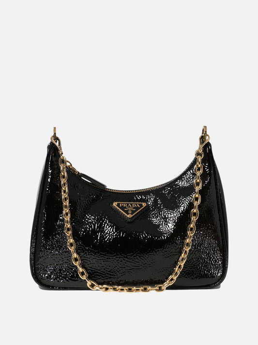 Prada Re-Edition naplak patent leather mini-bag