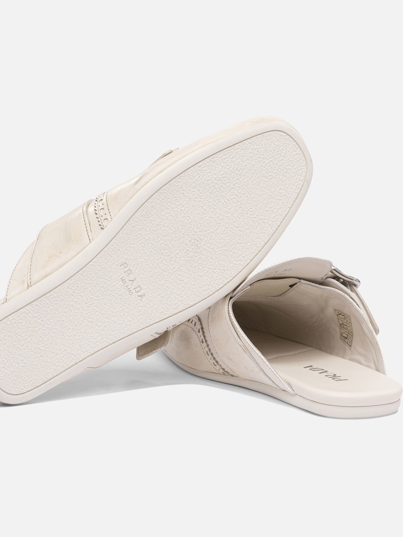 Prada "Shuffle" sabot Beige