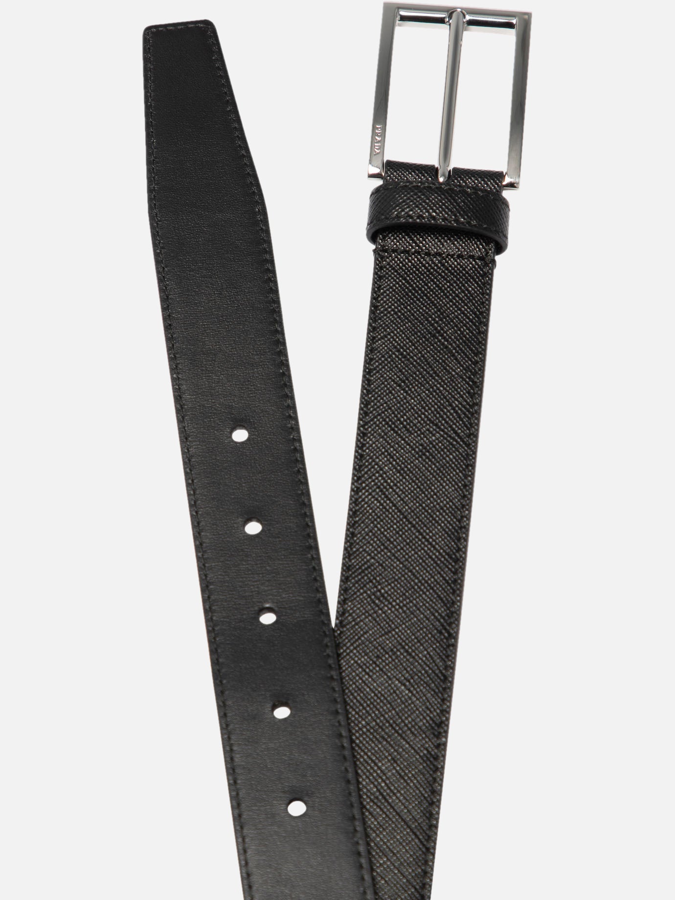 Leather belts 100% leather  Black - Prada Men | PDP | VIETTI Online Store | Zoom-Modal_2
