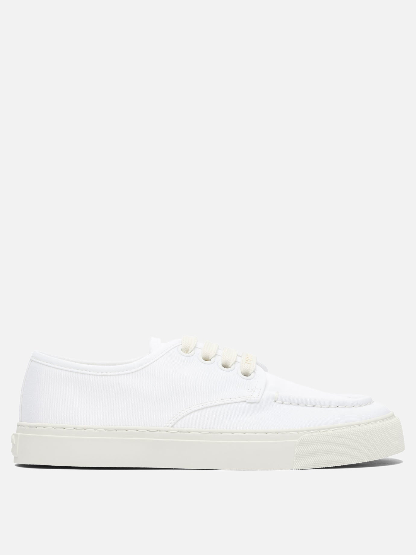 Low top sneakers 100% fabric - 100% rubber  White - Prada Men | PDP | VIETTI Online Store | thumbnail