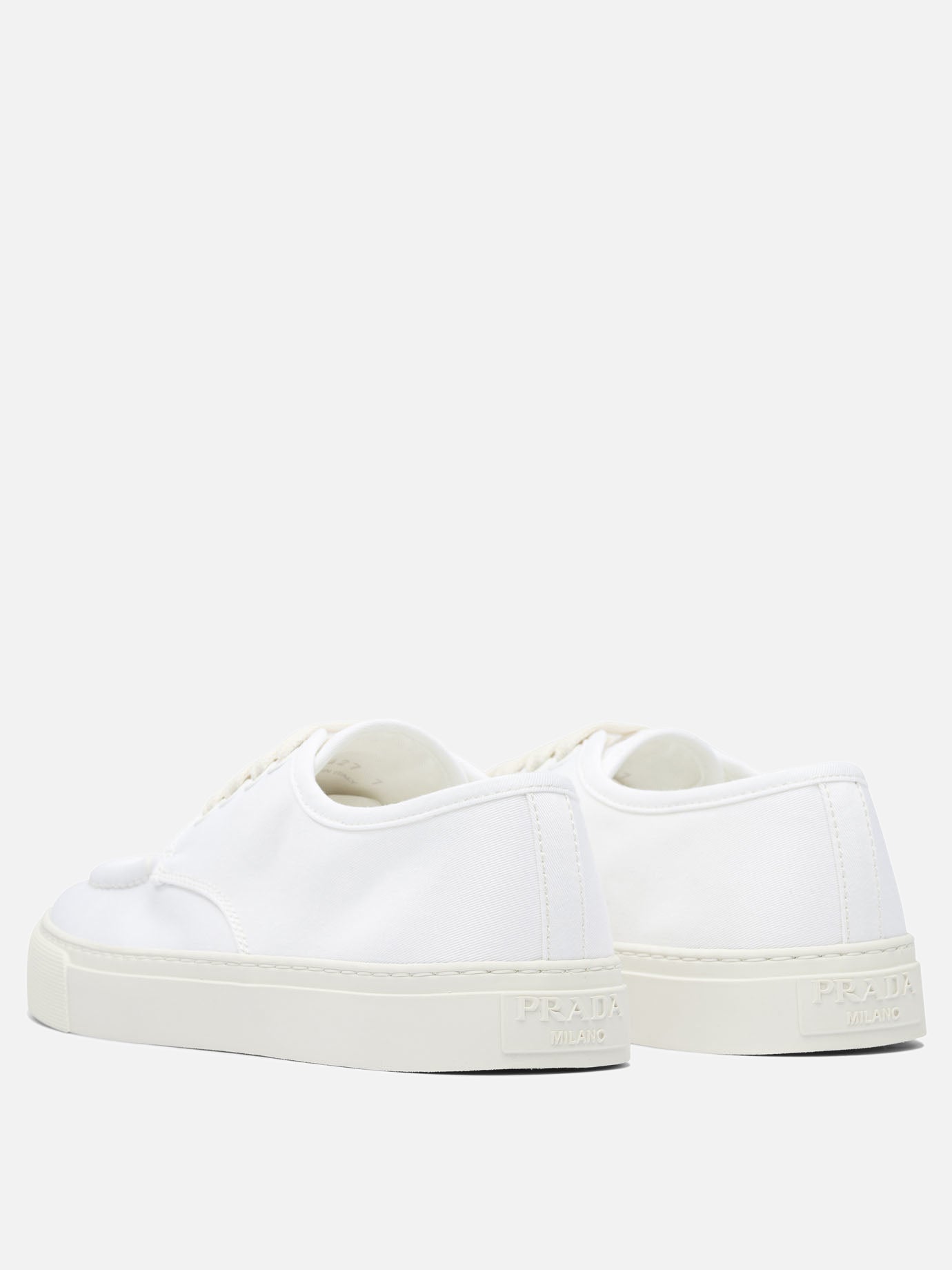 Low top sneakers 100% fabric - 100% rubber  White - Prada Men | PDP | VIETTI Online Store | thumbnail_4