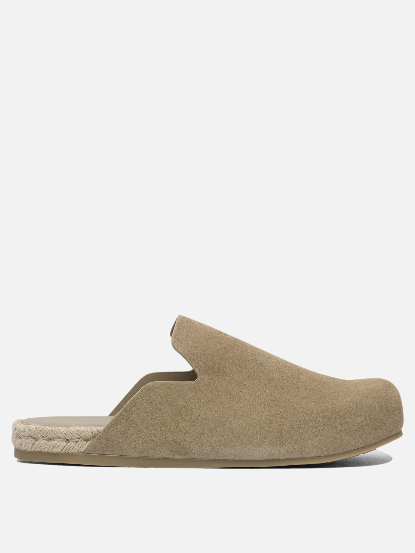 Prada Suede leather sabot 19665081_6 Beige thumbnail_1