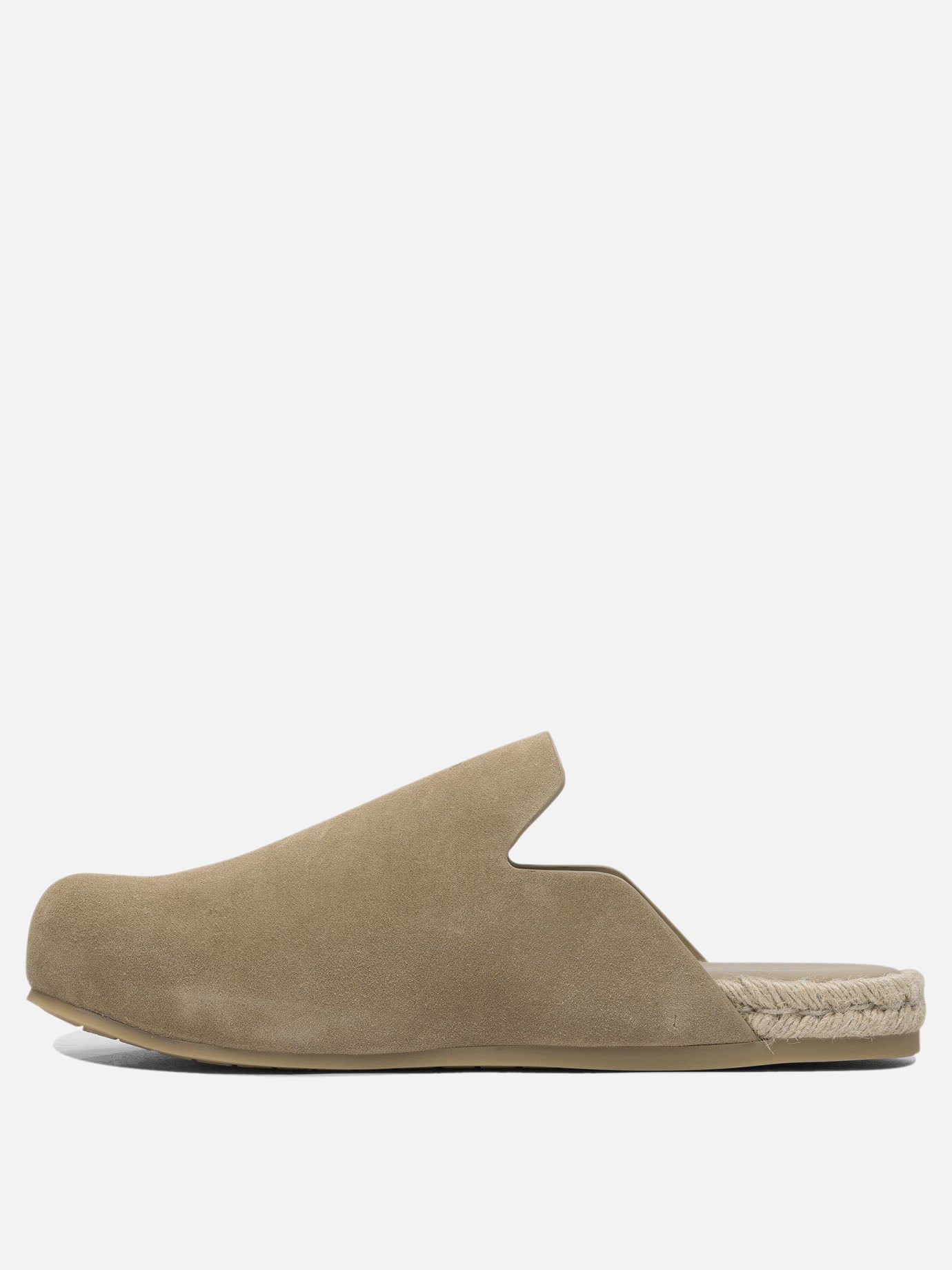 Prada Suede leather sabot 19665081_6 Beige thumbnail_3