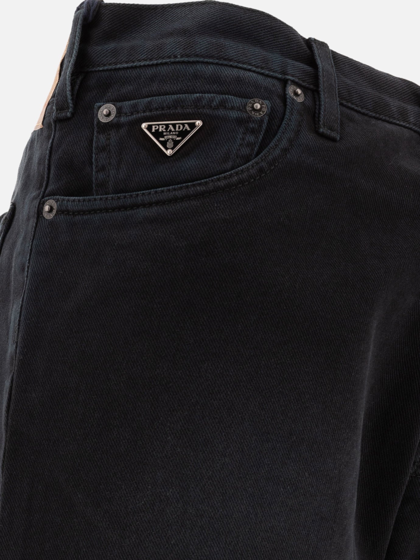 Straight-leg jeans Logo  Black - Prada Men | PDP | VIETTI Online Store | Zoom-Modal_3
