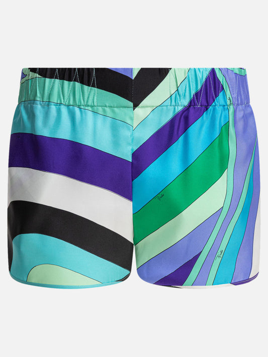 Drawstring shorts Print  Blue - Pucci Women | PLP | VIETTI Online Store 
