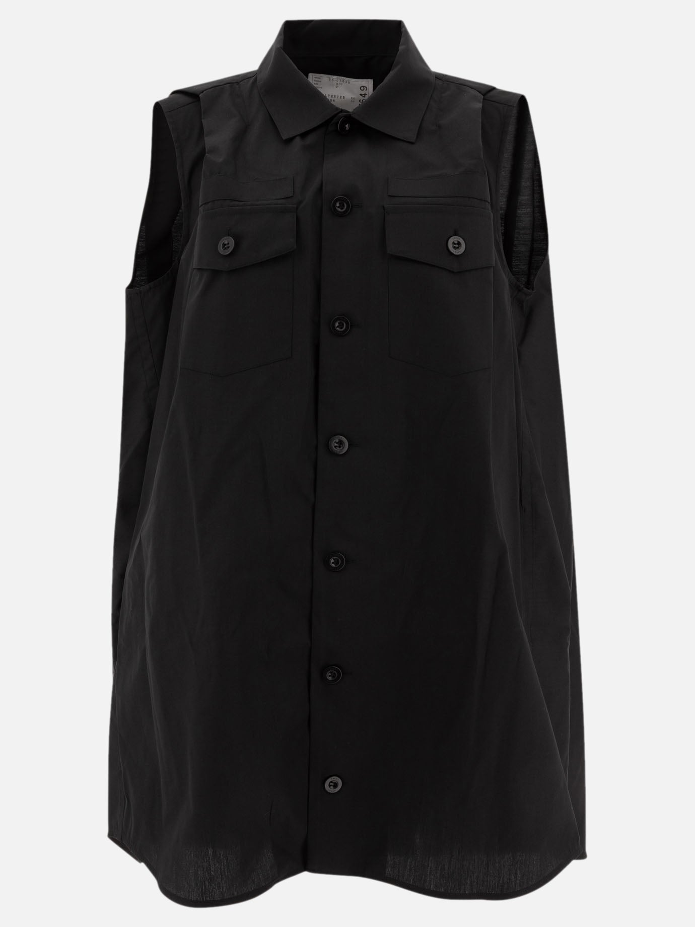 Mini dresses Solid colour  Black - Sacai Women | PDP | VIETTI Online Store | thumbnail