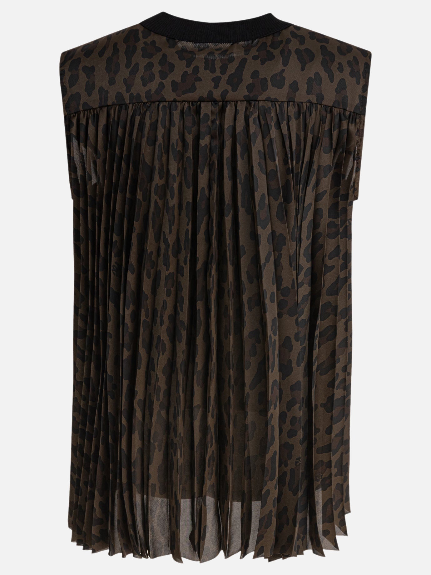 Sacai Leopard print top 19243713_2 Black thumbnail_2