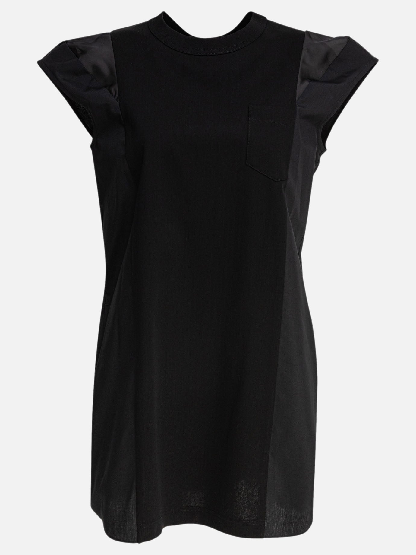 Sacai Cotton jersey dress 15356950_1 Black thumbnail_1