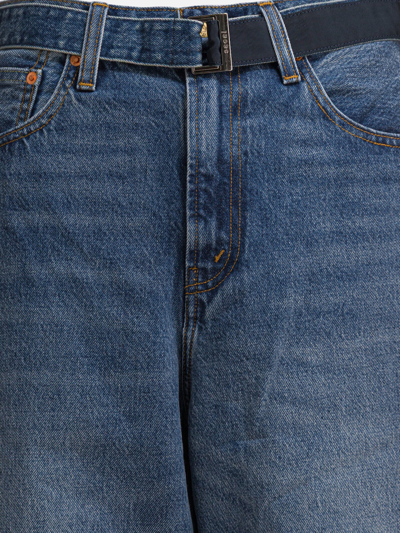 Wide-leg jeans Denim  Blue - Sacai Men | PDP | VIETTI Online Store | thumbnail_3