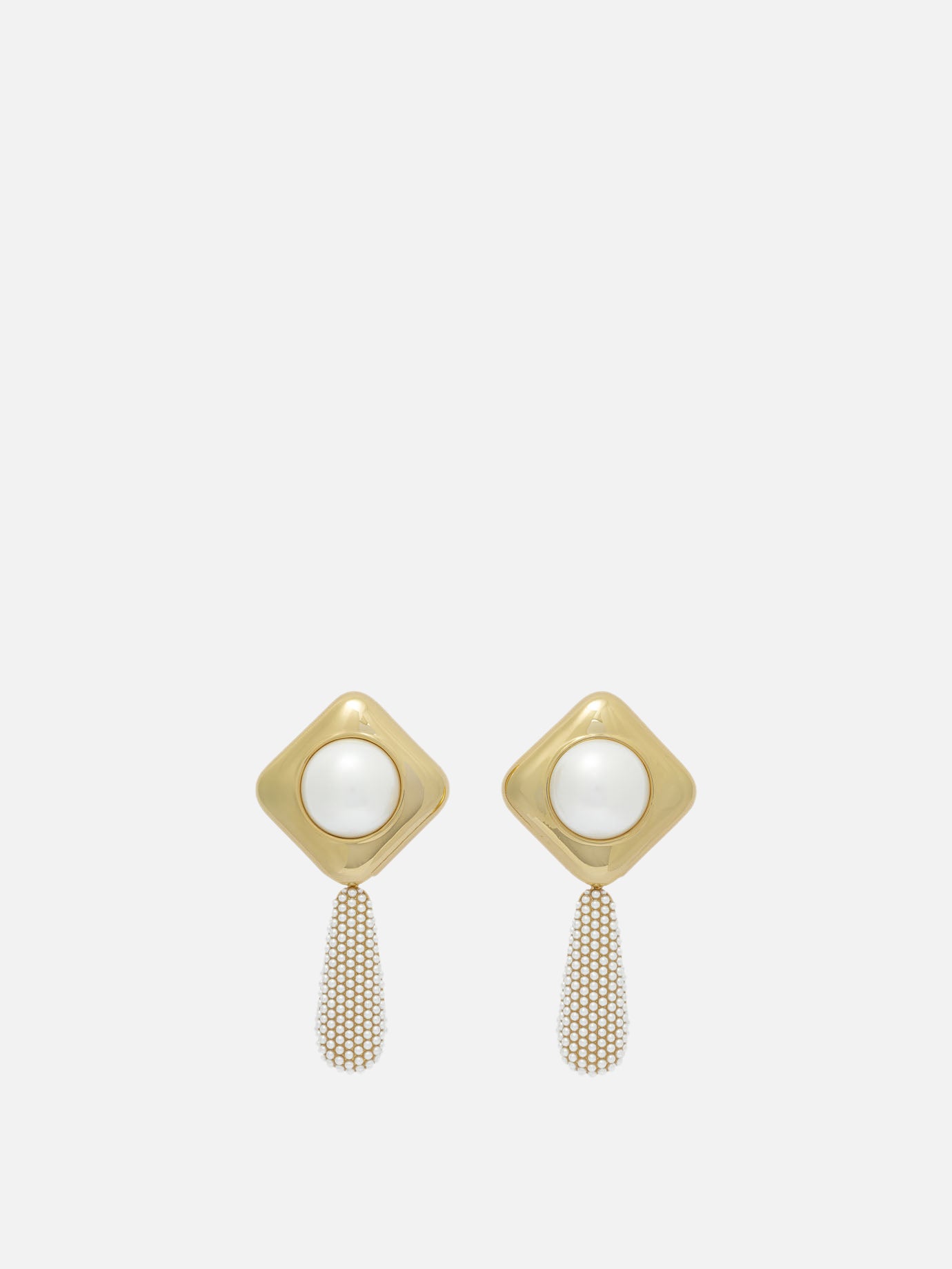 Earrings 80% brass 20% stainless steel - 100% faux pearl  Gold - Self-portrait Women | PDP | VIETTI Online Store | Zoom-Modal
