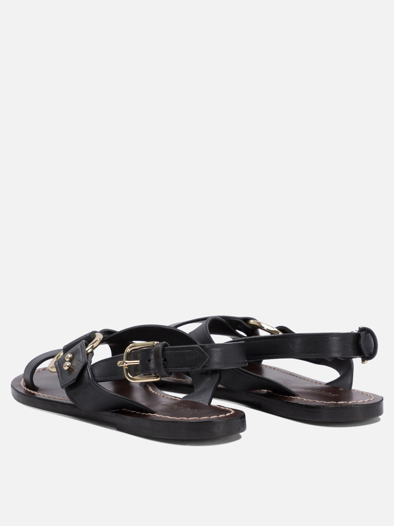 Flat sandals 100% leather - 100% leather  Black - Soeur Women | PDP | VIETTI Online Store | Zoom-Modal_4
