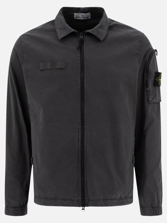 Overshirt jackets Logo  Grey - Stone Island Men | PLP | VIETTI Online Store 
