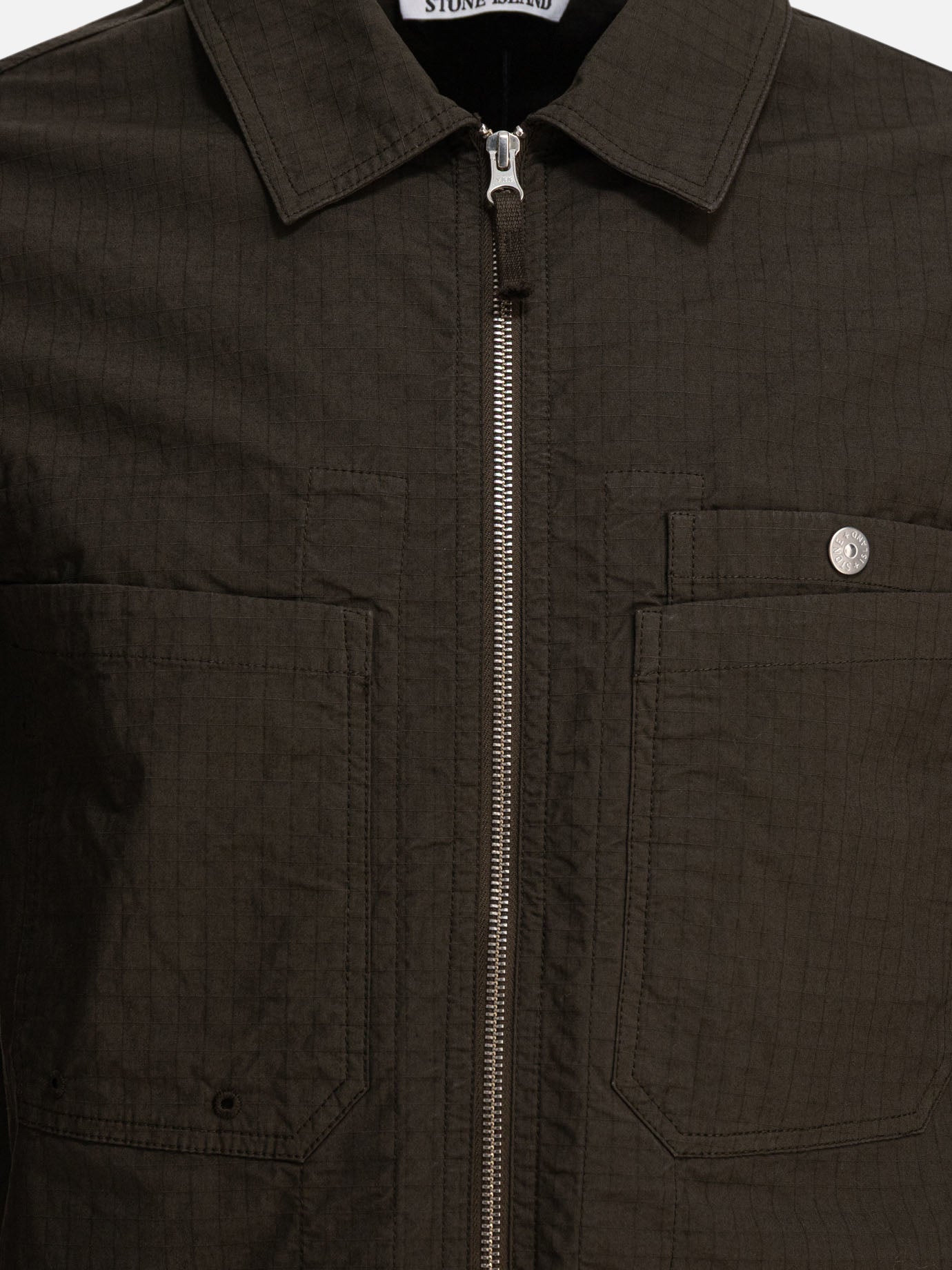 Overshirt jackets Logo  Green - Stone Island Men | PDP | VIETTI Online Store | Zoom-Modal_3
