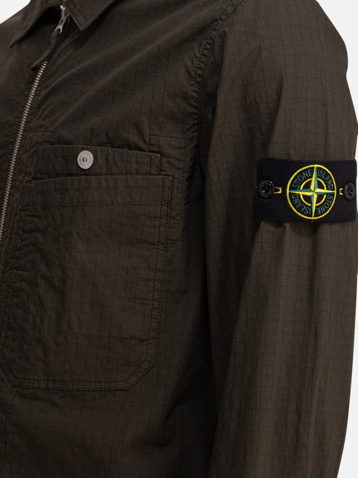 Overshirt jackets Logo  Green - Stone Island Men | PDP | VIETTI Online Store | Zoom-Modal_4
