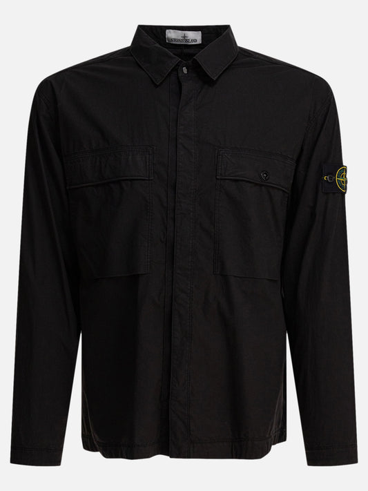 Overshirt jackets Logo  Black - Stone Island Men | PLP | VIETTI Online Store 
