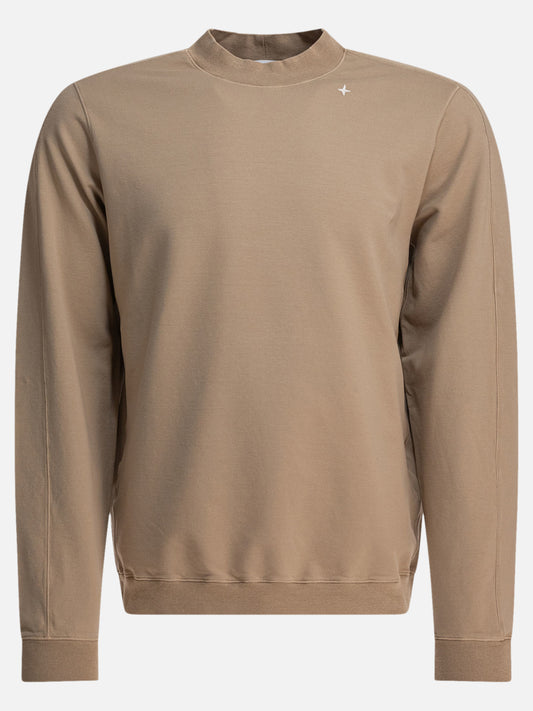 Crewnecks Solid colour  Beige - Stone Island Men | PLP | VIETTI Online Store 
