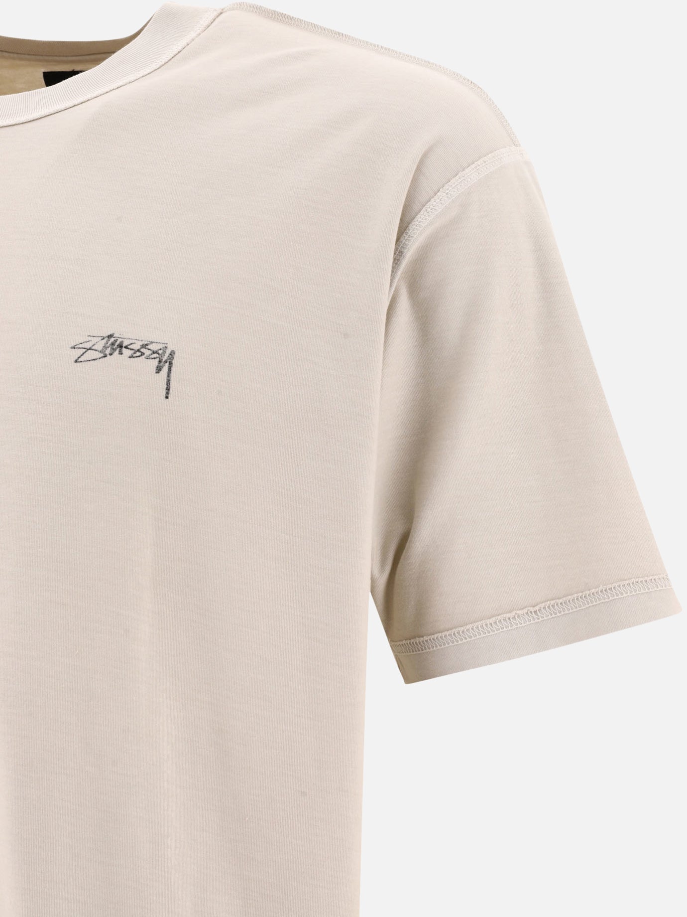 Crewneck t-shirts Logo  Beige - Stüssy Men | PDP | VIETTI Online Store | Zoom-Modal_4
