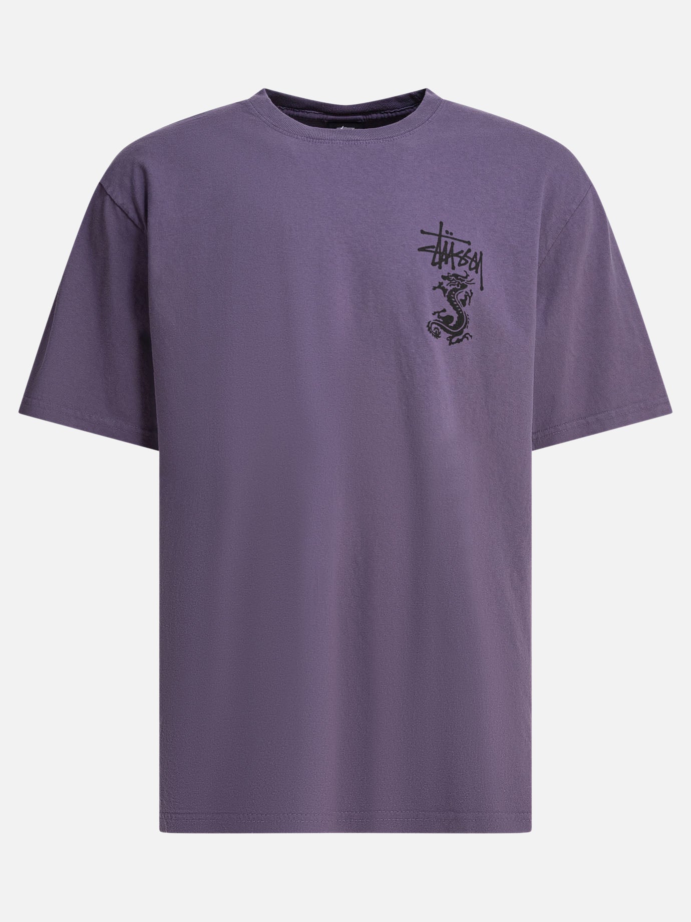 Crewneck t-shirts Solid colour  Purple - Stüssy Men | PDP | VIETTI Online Store | thumbnail