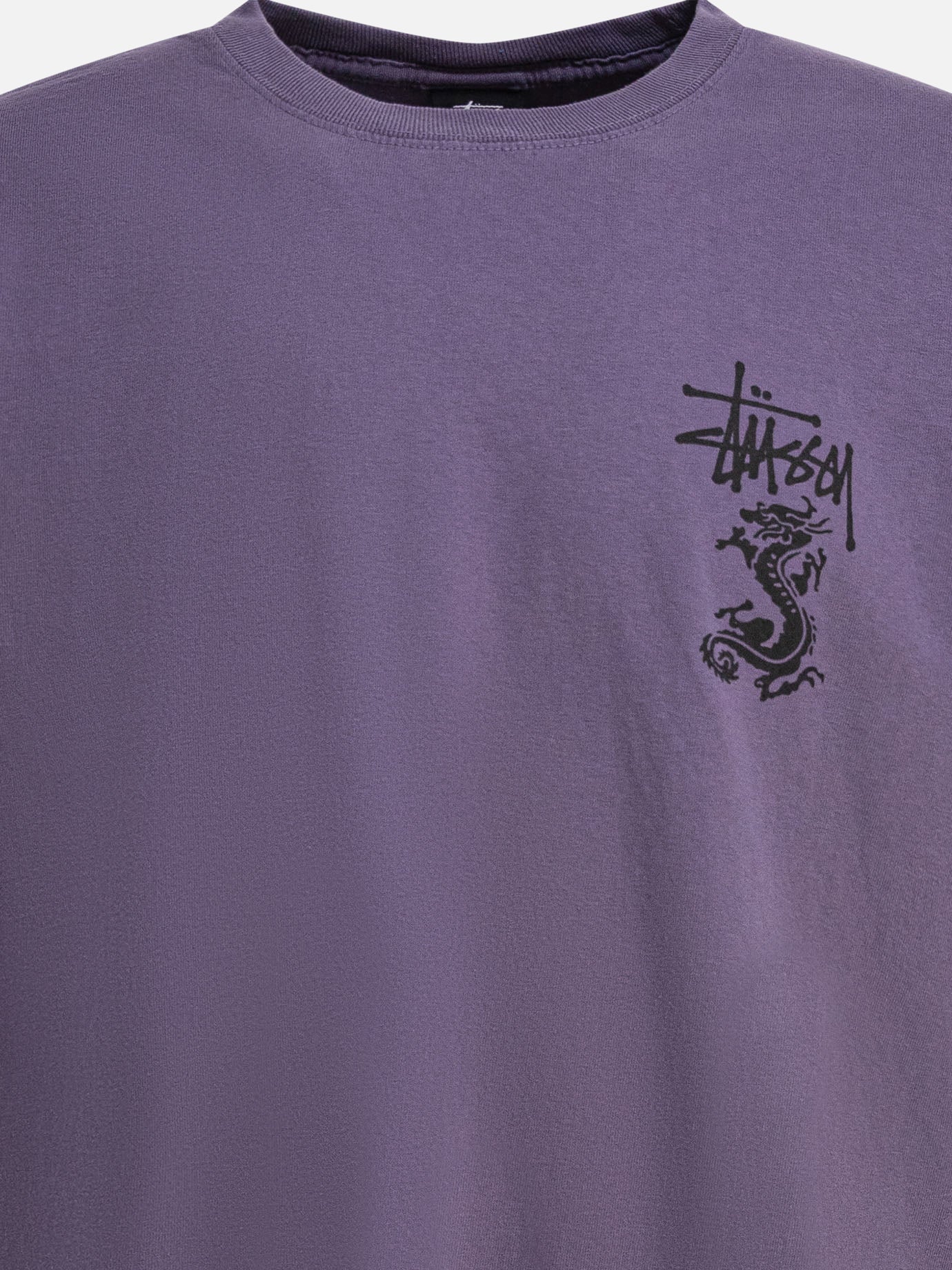 Crewneck t-shirts Solid colour  Purple - Stüssy Men | PDP | VIETTI Online Store | thumbnail_3