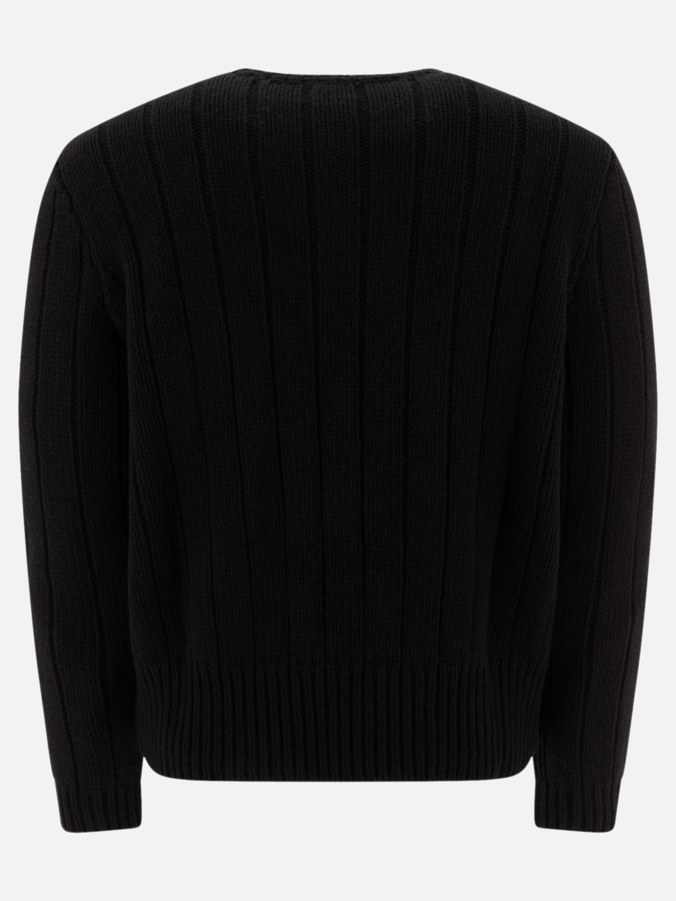 Crewneck sweaters Textured knit  Black - Valentino Men | PDP | VIETTI Online Store | thumbnail_2