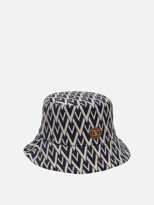 Valentino Garavani "Toute la V" Bucket hat 14857333_58 Blue 2