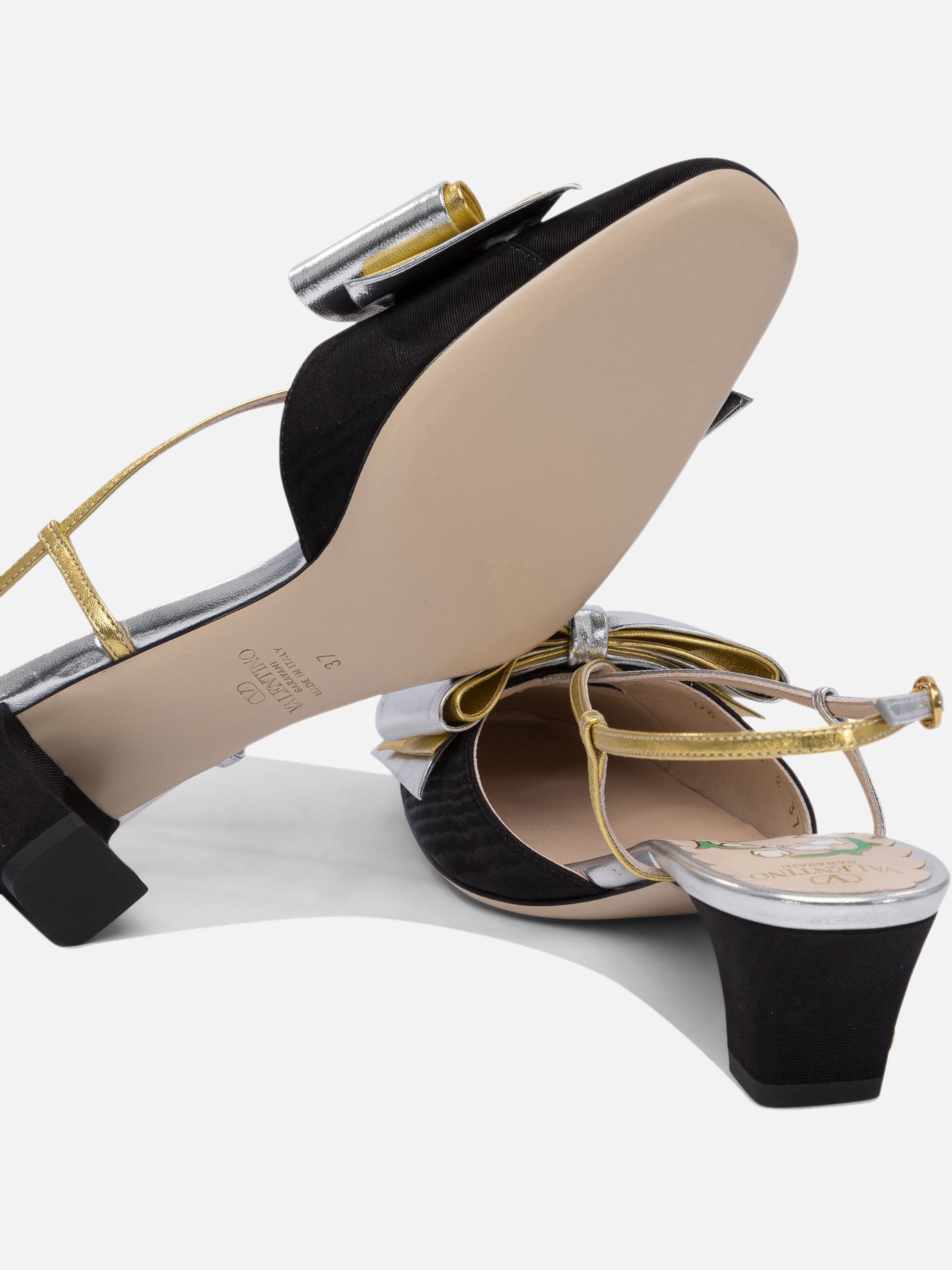 Slingbacks 100% leather - 100% leather  Black - Valentino Garavani Women | PDP | VIETTI Online Store | thumbnail_5