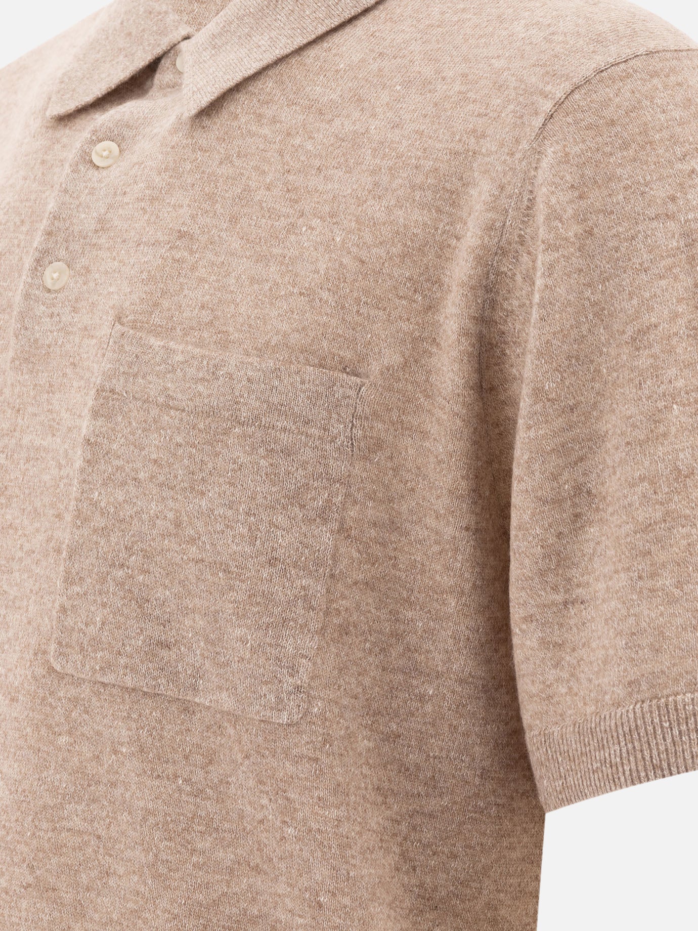 Polo shirts with buttons Solid colour  Beige - Vince Men | PDP | VIETTI Online Store | thumbnail_4