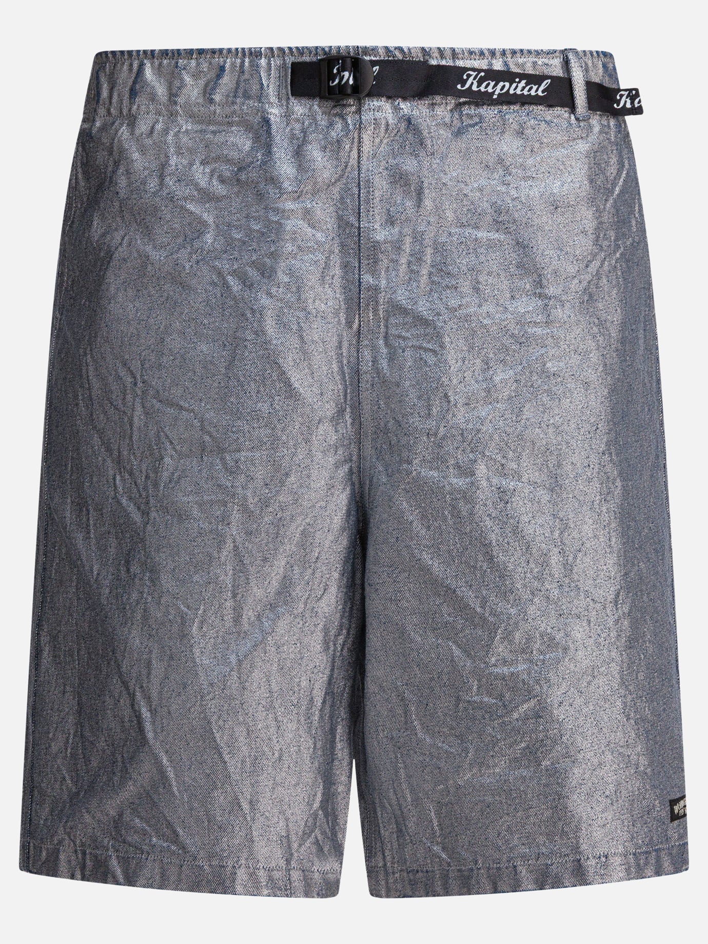 Drawstring shorts Solid colour  Silver - KAPITAL Men | PDP | VIETTI Online Store | Zoom-Modal
