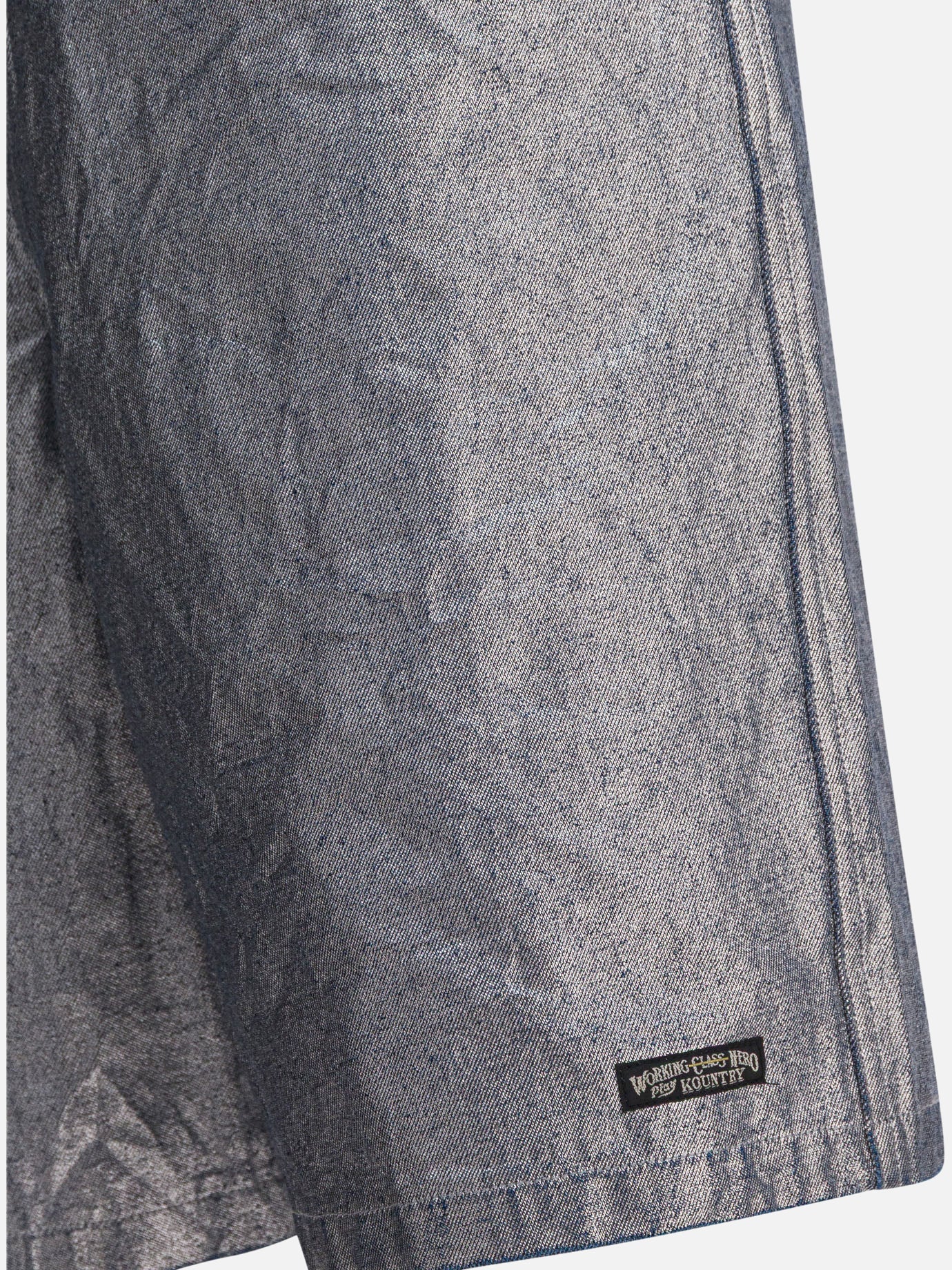 Drawstring shorts Solid colour  Silver - KAPITAL Men | PDP | VIETTI Online Store | thumbnail_4