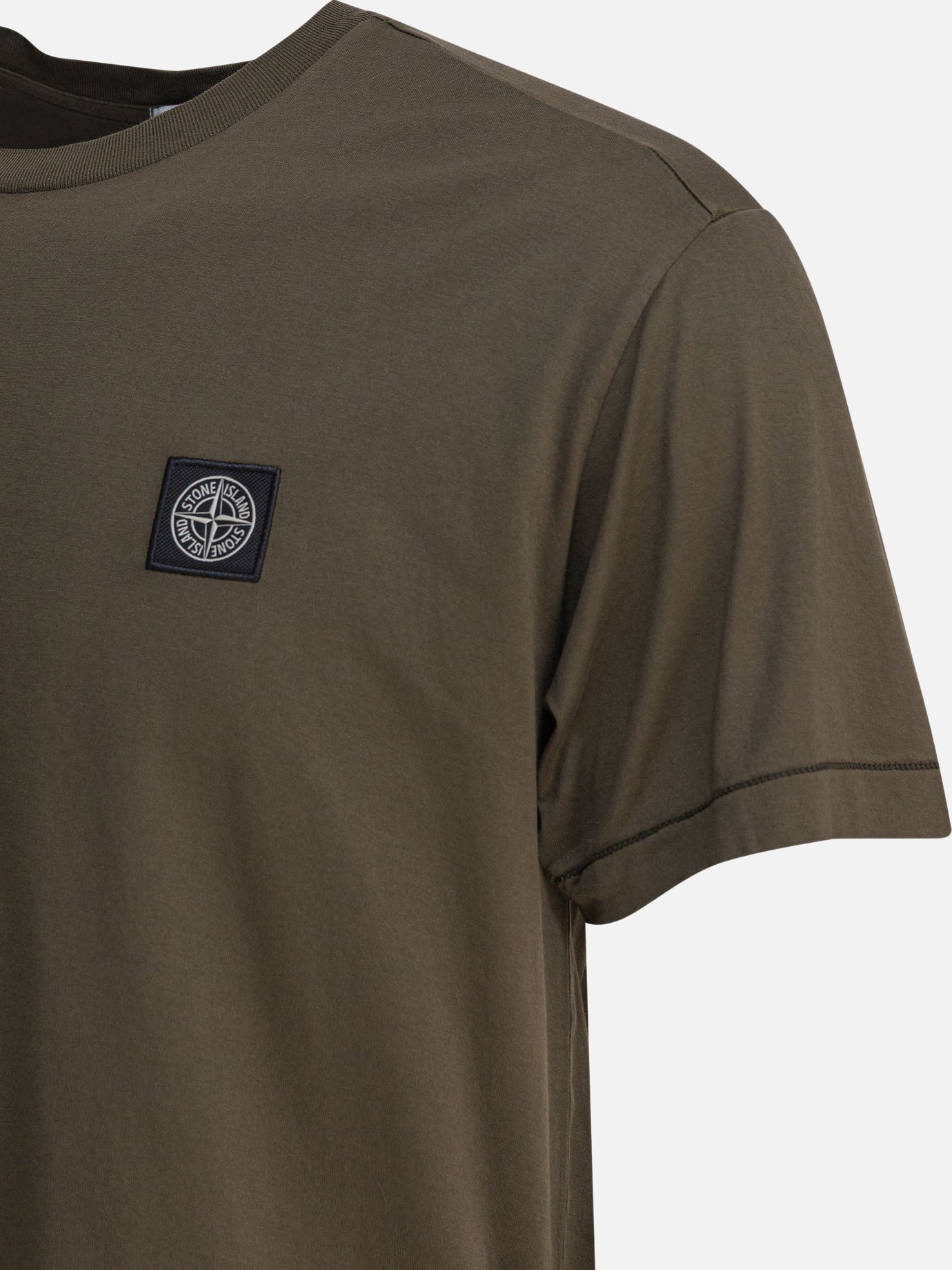 Crewneck t-shirts Logo  Green - Stone Island Men | PDP | VIETTI Online Store | Zoom-Modal_4
