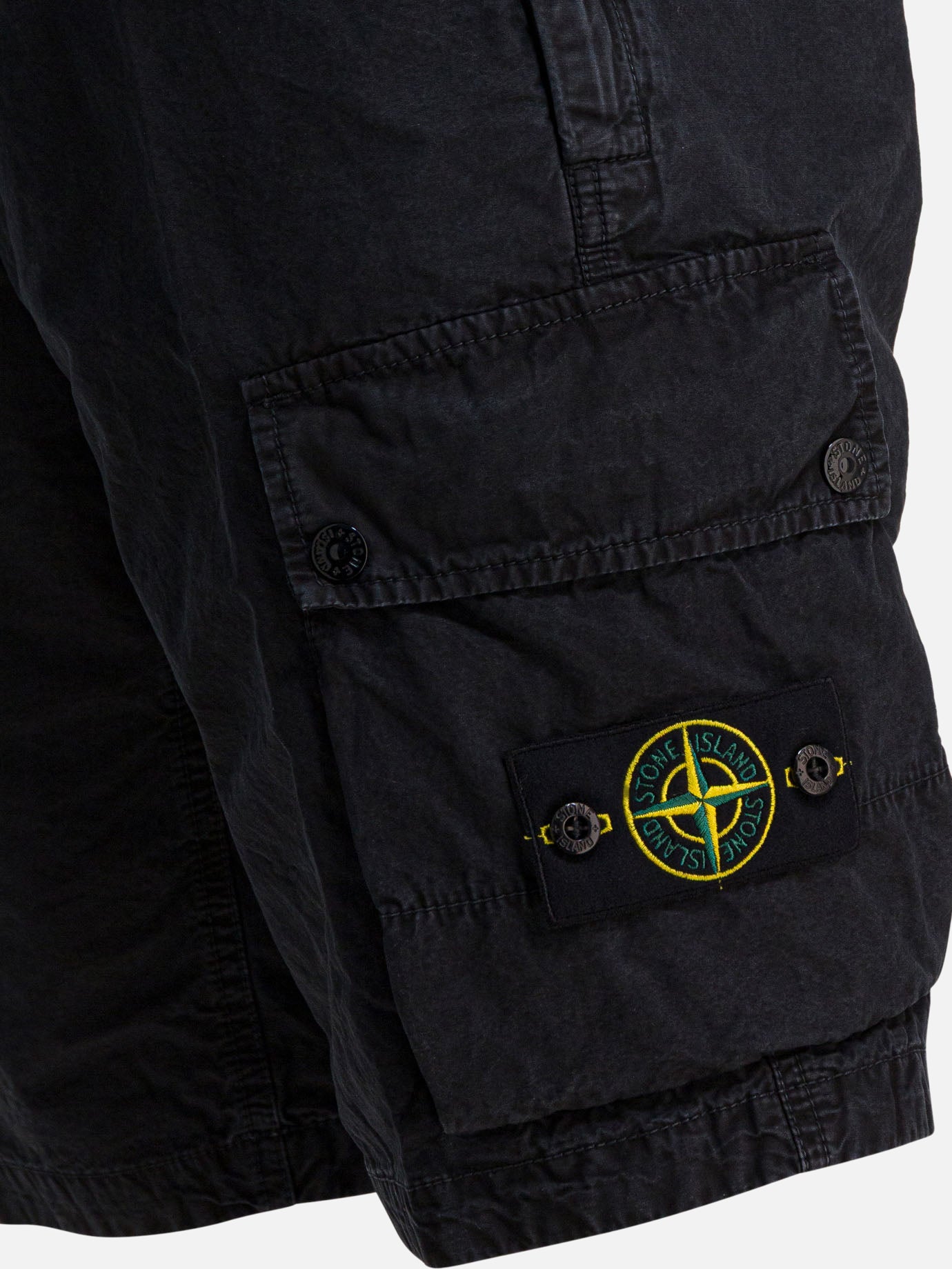 Cargo shorts Logo  Black - Stone Island Men | PDP | VIETTI Online Store | thumbnail_4