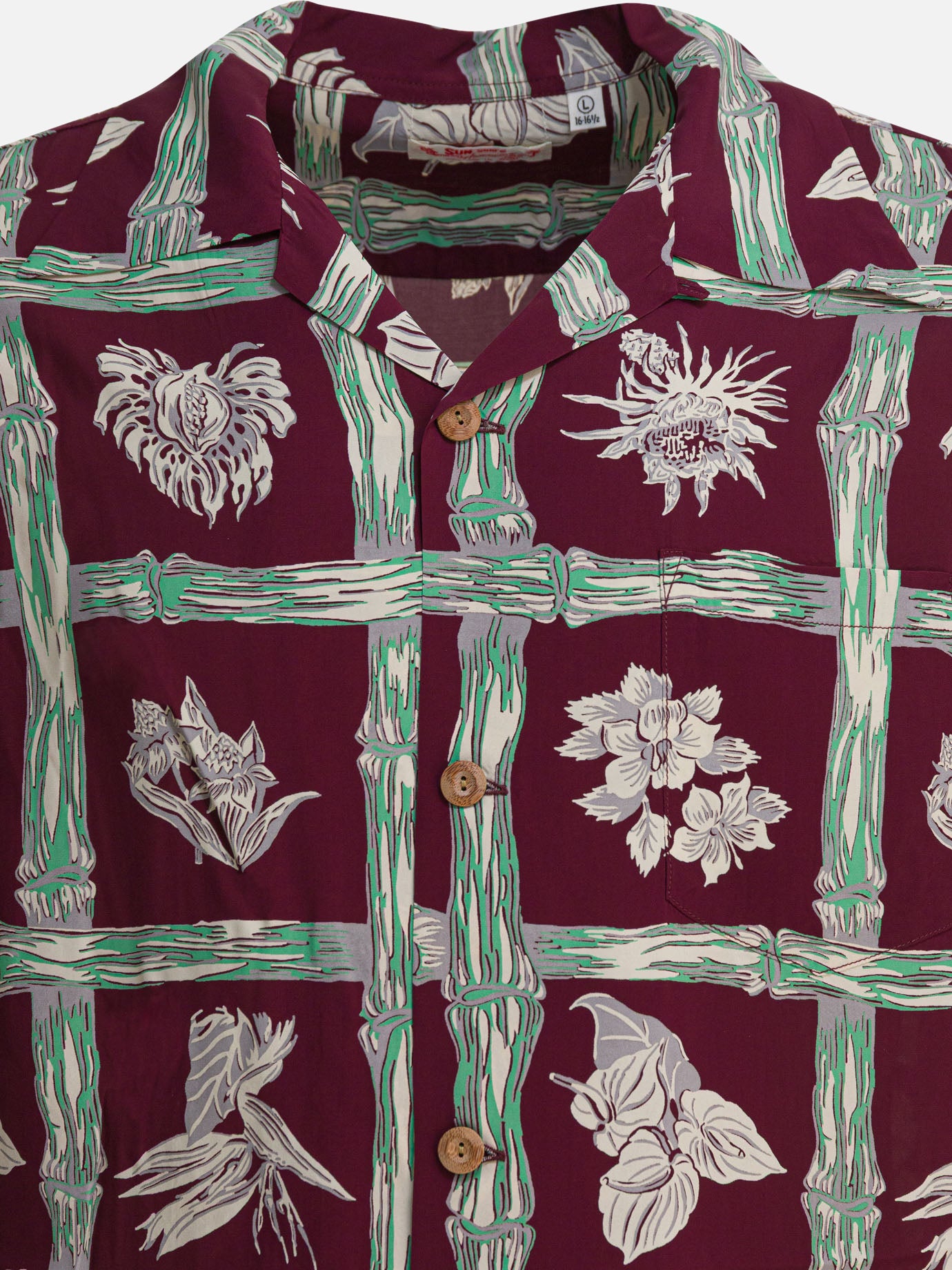 Casual shirts Floral  Bordeaux - Sun Surf Men | PDP | VIETTI Online Store | thumbnail_3