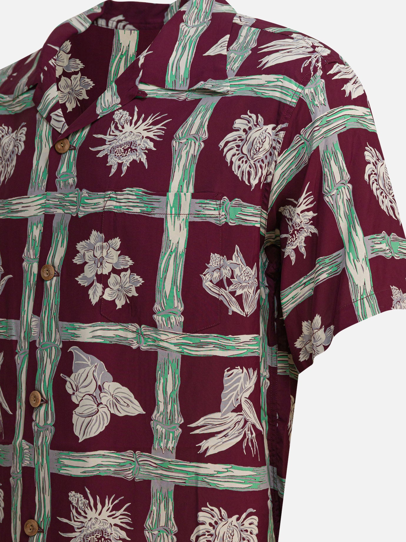 Casual shirts Floral  Bordeaux - Sun Surf Men | PDP | VIETTI Online Store | thumbnail_4