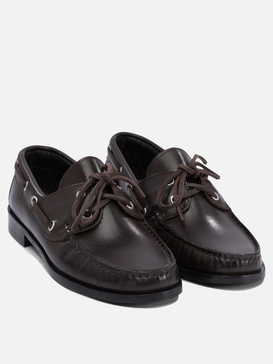 Laced loafers 100% leather - 50% leather 50% rubber  Brown - Aeyde Women | PLP | VIETTI Online Store | 2
