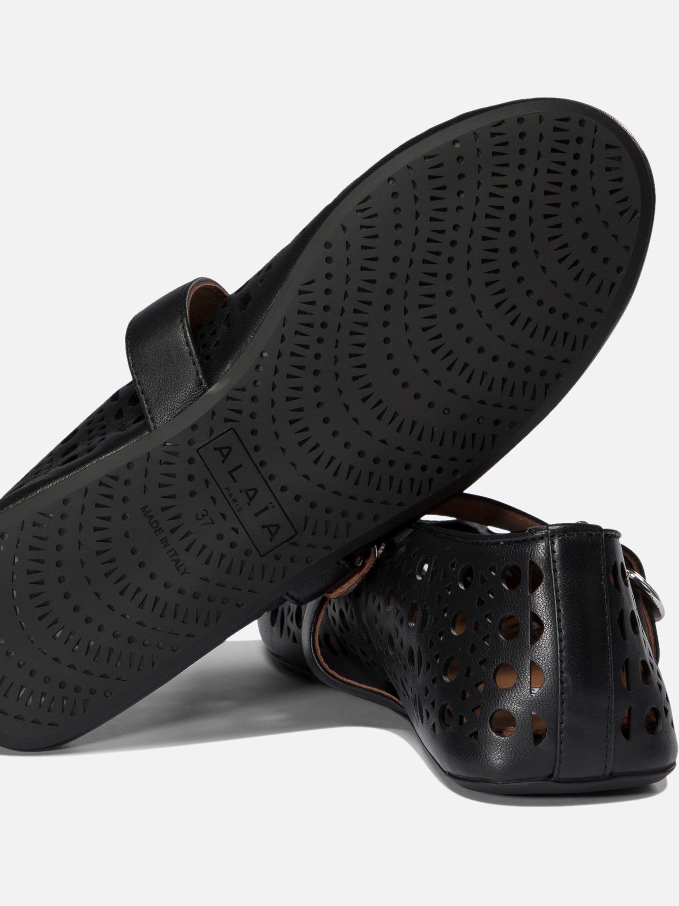 Mary Jane ballet flats 100% lamb leather - 100% rubber  Black - Alaïa Women | PDP | VIETTI Online Store | thumbnail_5