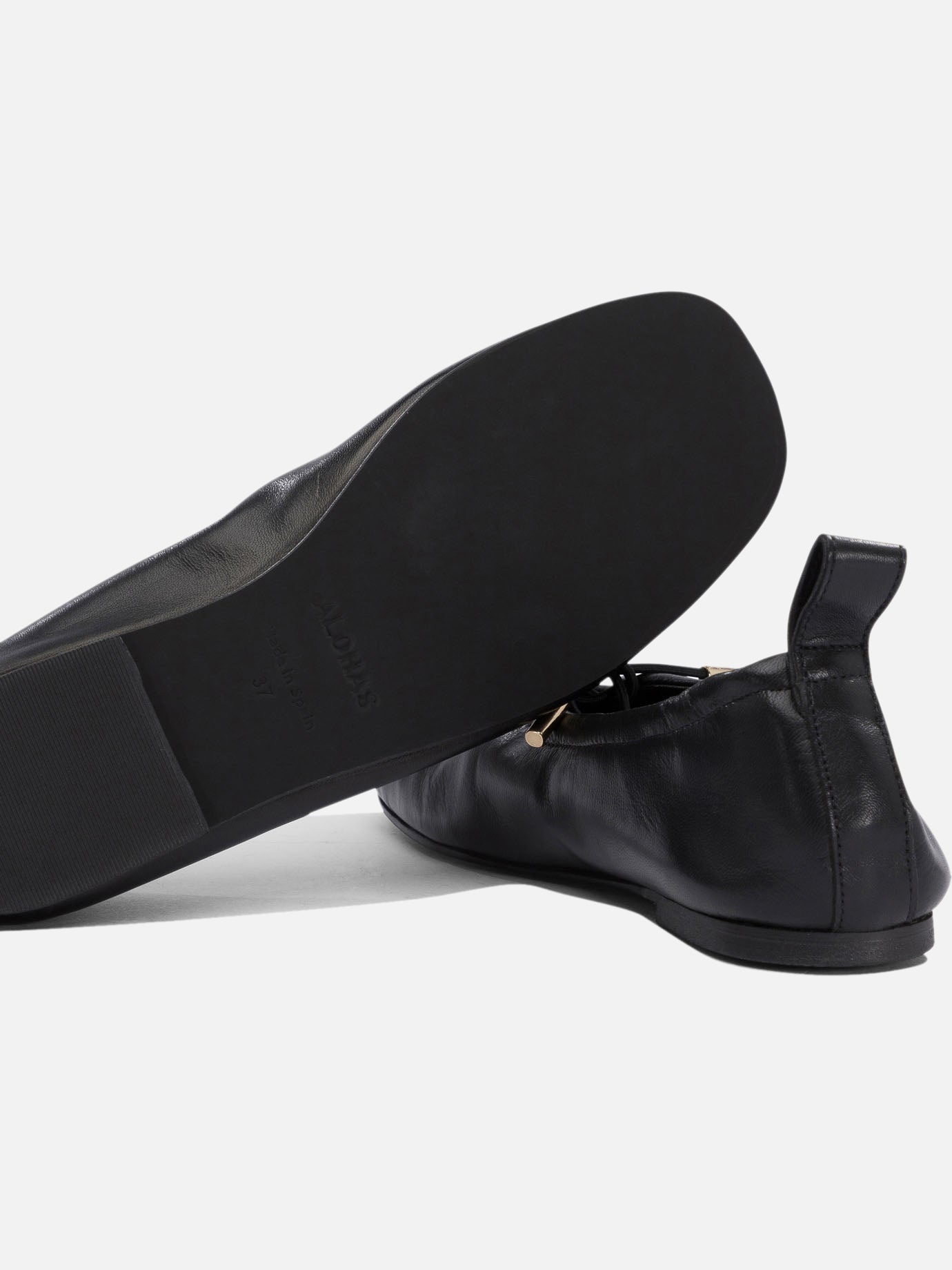 Classic ballet flats 100% leather  Black - Alohas Women | PDP | VIETTI Online Store | thumbnail_5