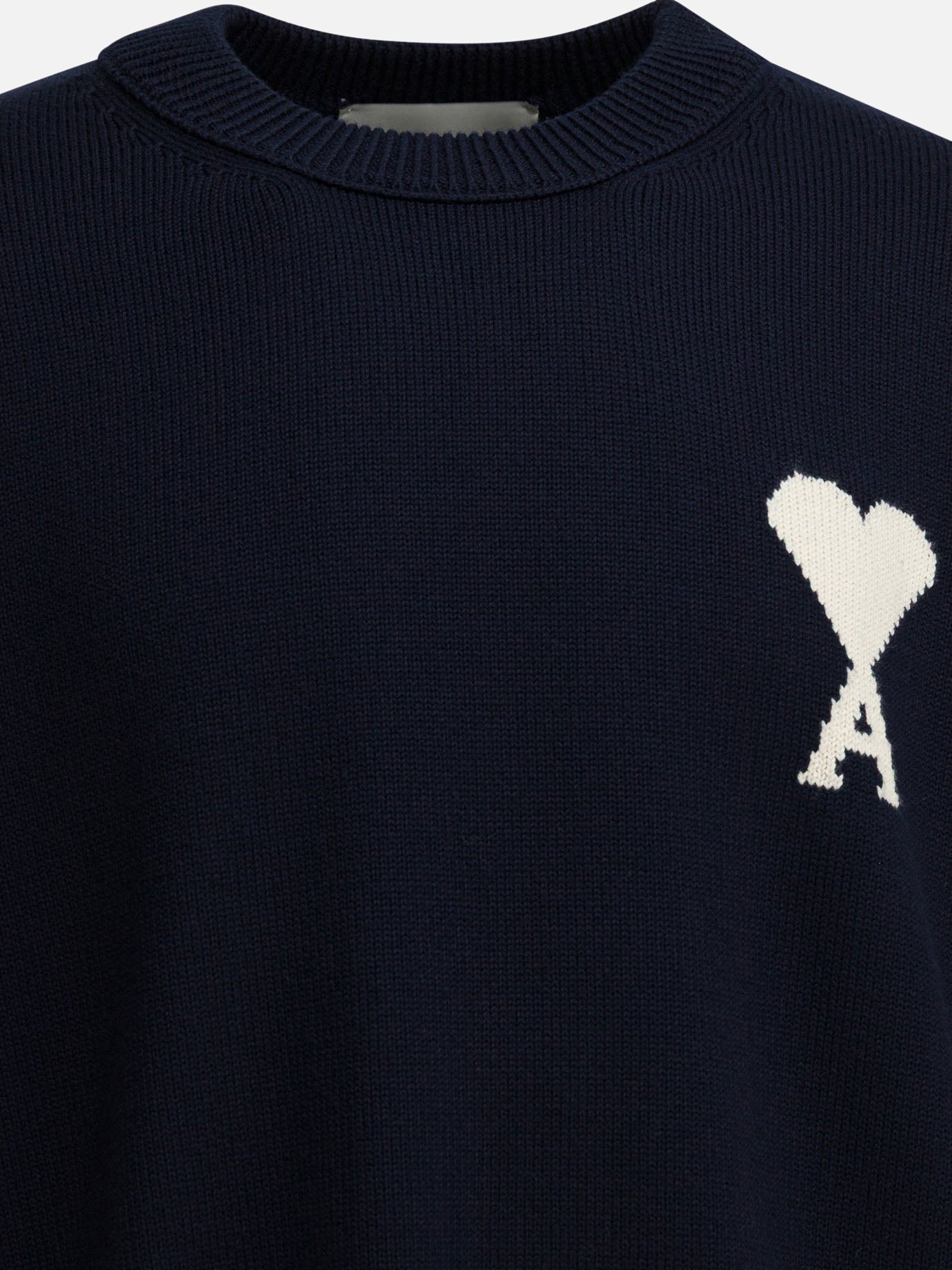 Crewneck sweaters Logo  Blue - Ami Paris Men | PDP | VIETTI Online Store | thumbnail_3