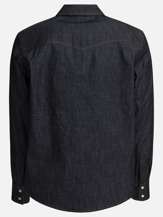 Casual shirts Solid colour  Blue - A.P.C. Men | PDP | VIETTI Online Store | 2

