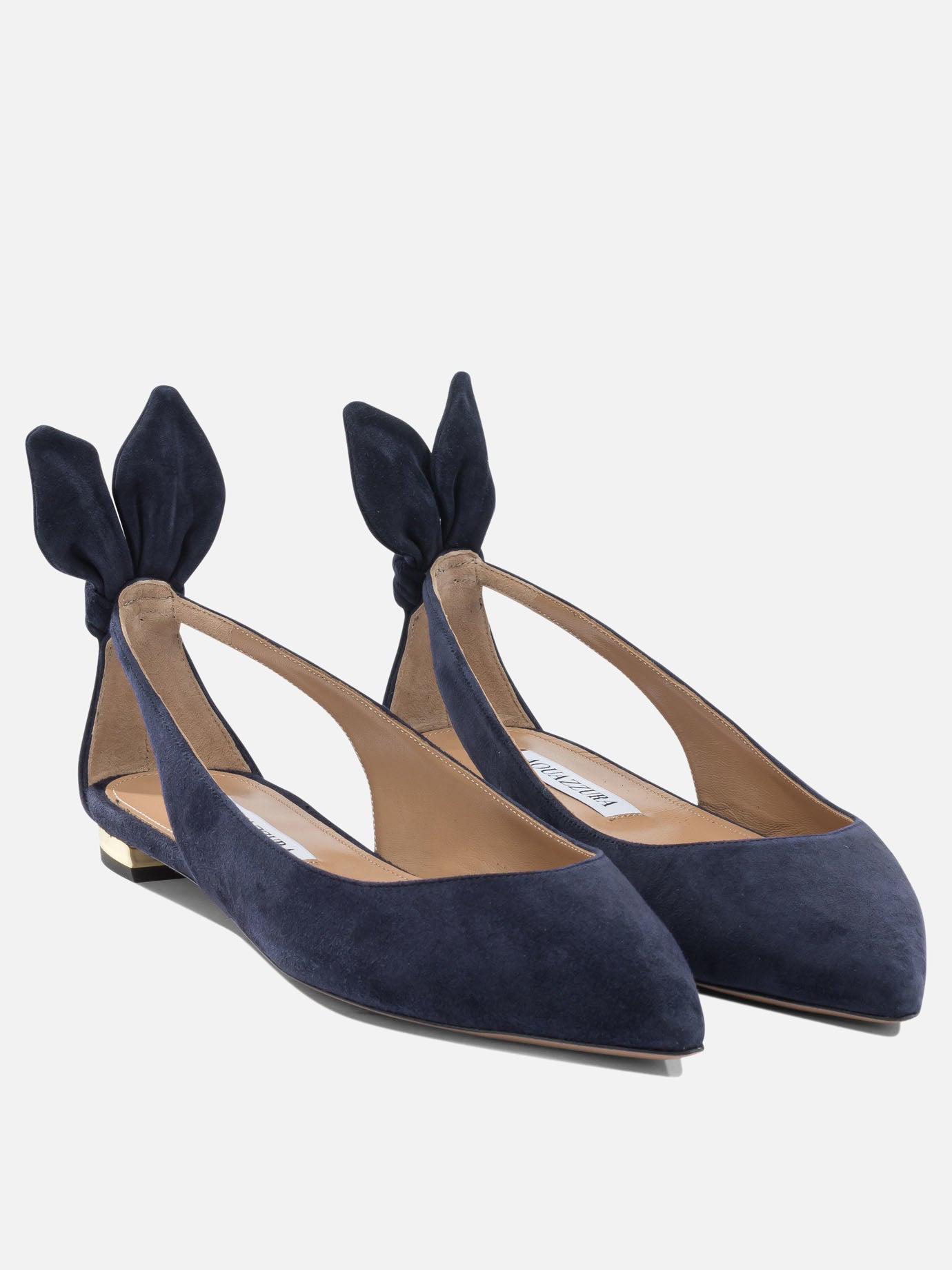 Classic ballet flats 100% kid leather - 100% calf leather  Blue - Aquazzura Women | PDP | VIETTI Online Store | Zoom-Modal_2
