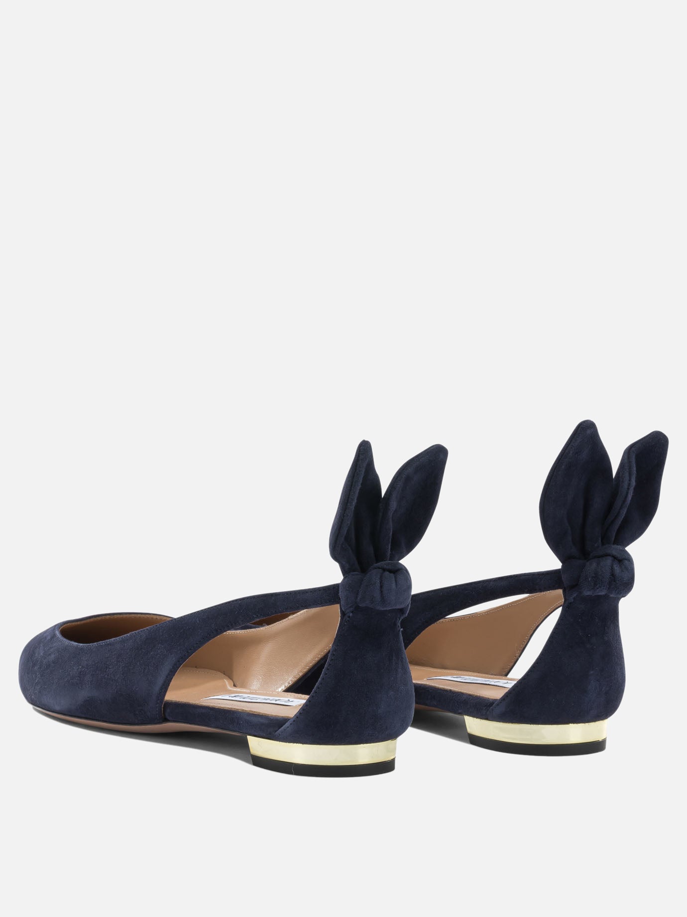 Classic ballet flats 100% kid leather - 100% calf leather  Blue - Aquazzura Women | PDP | VIETTI Online Store | Zoom-Modal_4
