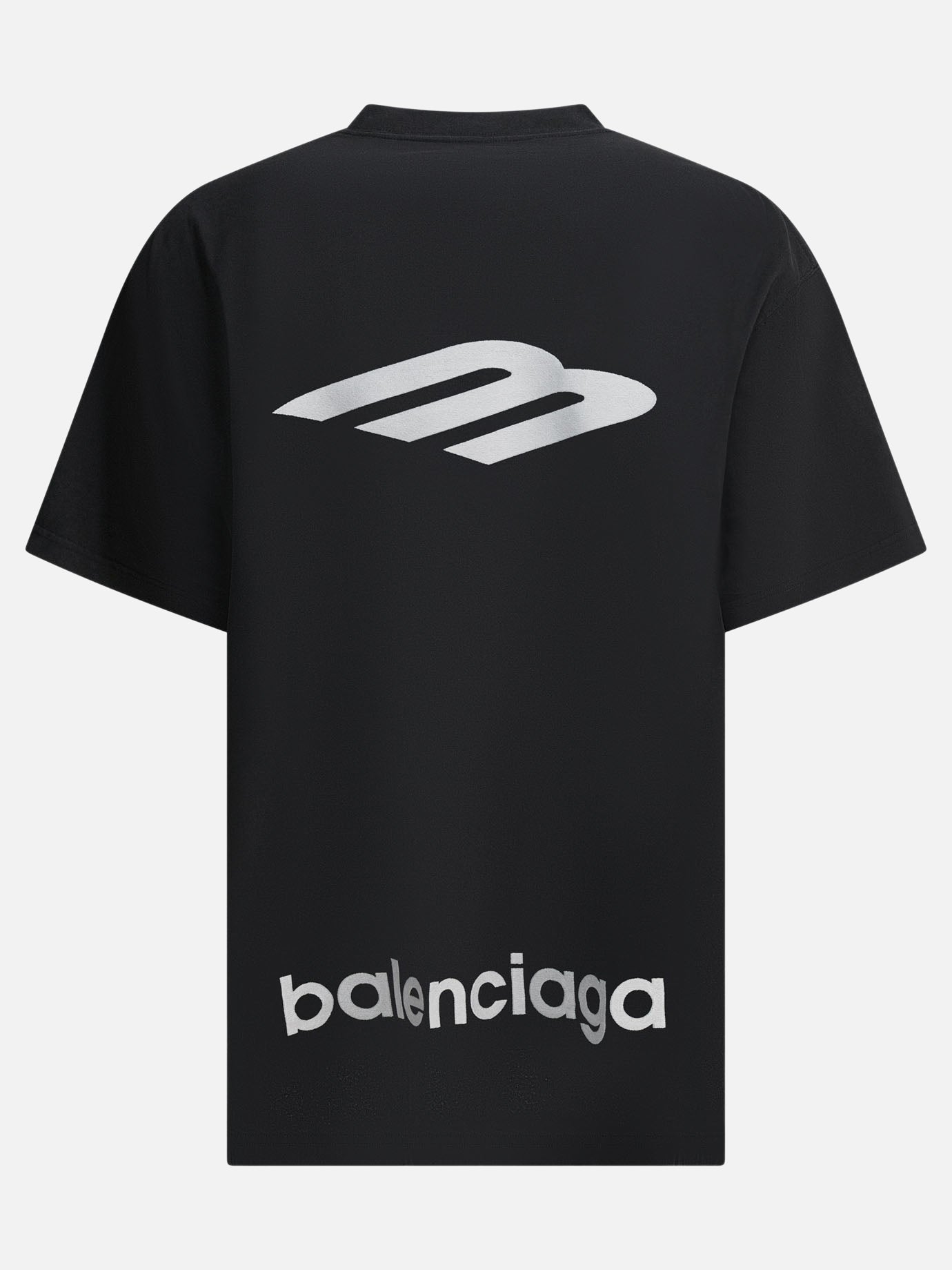 Crewneck t-shirts Logo  Black - Balenciaga Men | PDP | VIETTI Online Store | thumbnail_2