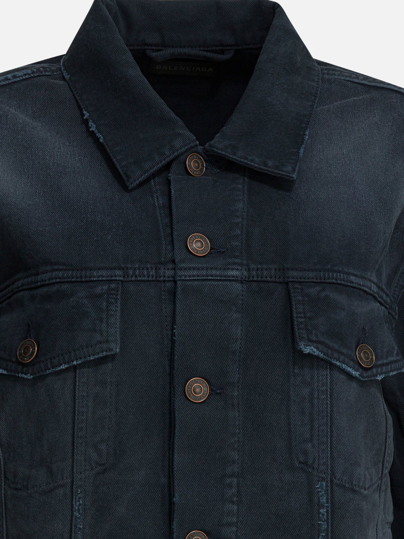 Denim jackets Solid colour  Blue - Balenciaga Women | PDP | VIETTI Online Store | thumbnail_3