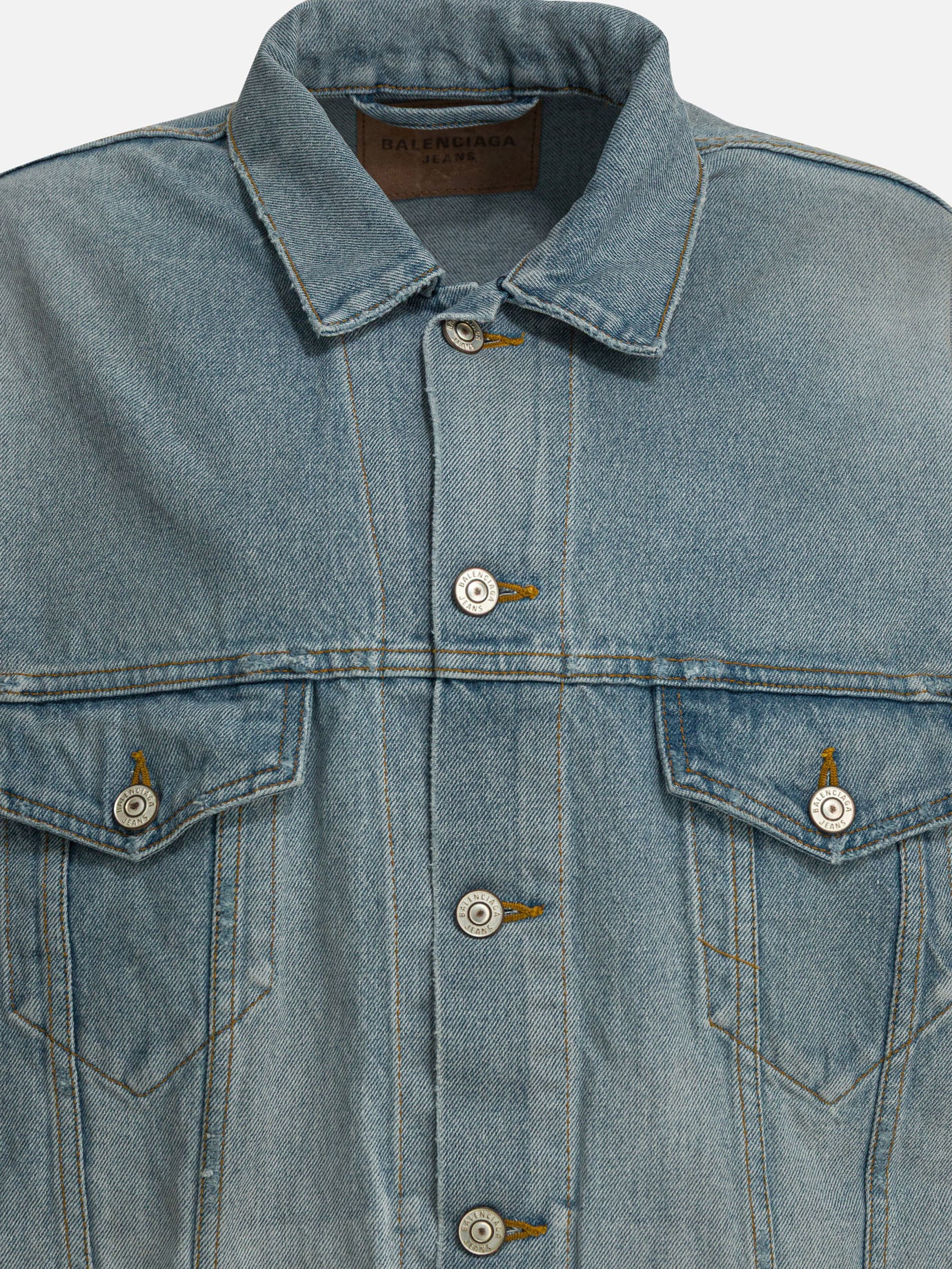 Denim jackets Solid colour  Light blue - Balenciaga Women | PDP | VIETTI Online Store | Zoom-Modal_3
