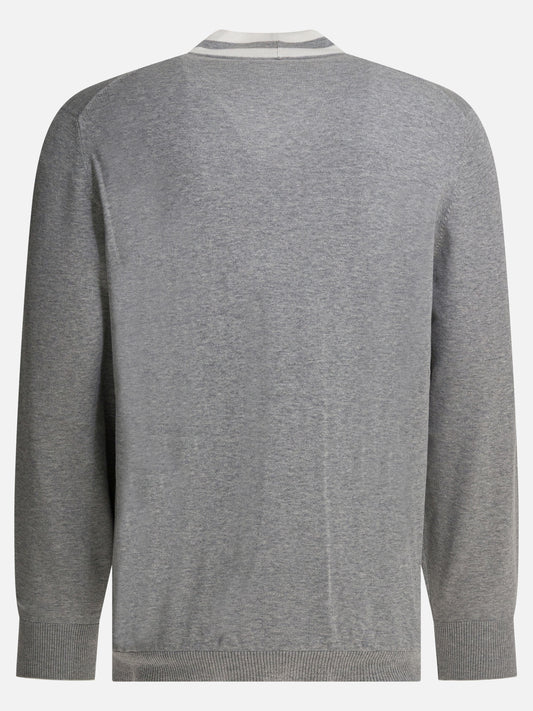 Cardigans Logo  Grey - Brunello Cucinelli Men | PLP | VIETTI Online Store | 2
